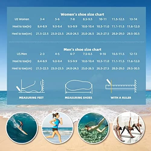 ATHMILE Water Shoes for Women & Men Quick-Dry Aqua Socks (US Women's 7-8 / Men's 6-7) | Breathable Barefoot Beach Footwear thumbnail 7