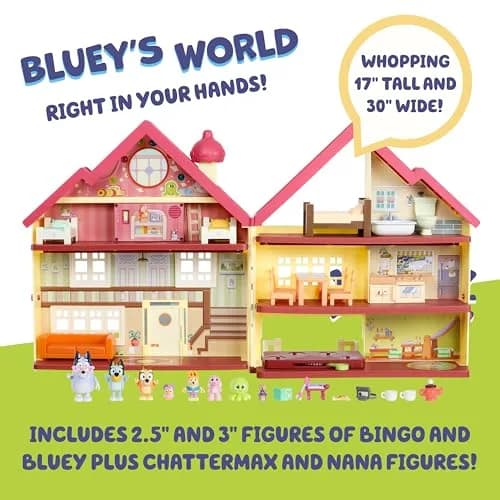 Bluey XL House Playset with Lights, Sounds & Dance Floor | Interactive Toy for Kids Ages 3+ thumbnail 3