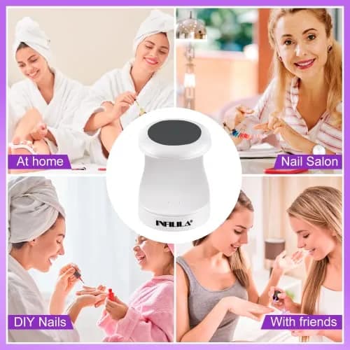 NXJ INFILILA Mini UV LED Nail Lamp 16W Black | Portable Single-Finger Gel Curing Light thumbnail 6