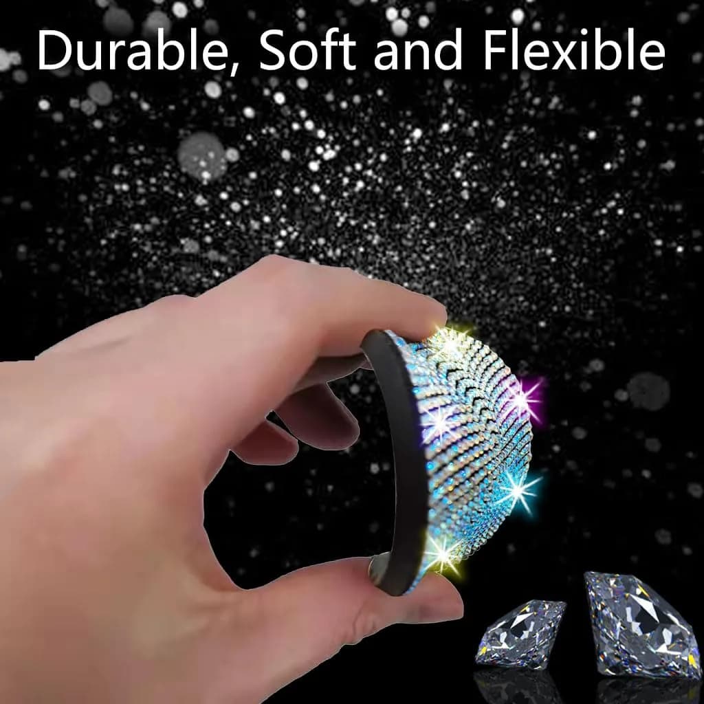 NBTEPEM Bling Car Cup Holder Coasters 2.75 inch (7 cm) Diameter, 2-Pack | Sparkle & Protect Your Car Interior - view 5