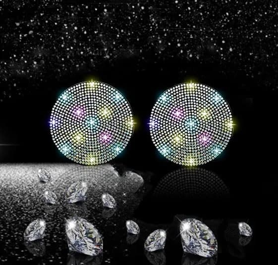 NBTEPEM Bling Car Cup Holder Coasters 2.75 inch (7 cm) Diameter, 2-Pack | Sparkle & Protect Your Car Interior - view 7