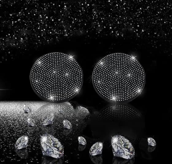 NBTEPEM Bling Car Cup Holder Coasters 2 pcs Black | Sparkle & Protect Your Car Interior - view 7