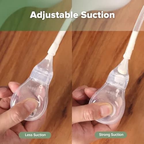 Haakaa Silicone Baby Nasal Aspirator, Nose Bulb Syringe | Gentle Mucus Removal for Infants thumbnail 4