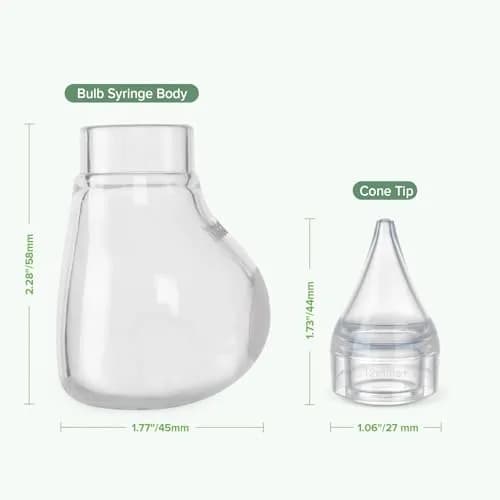 Haakaa Silicone Baby Nasal Aspirator, Nose Bulb Syringe | Gentle Mucus Removal for Infants thumbnail 7