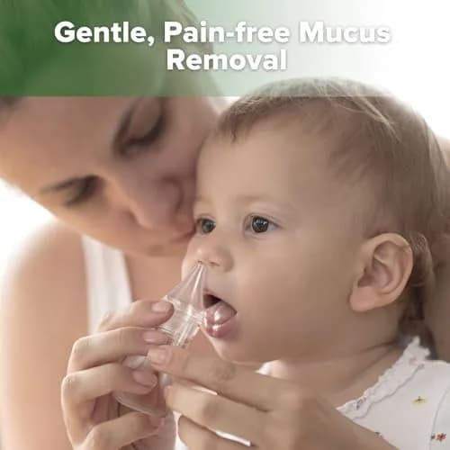 Haakaa Silicone Baby Nasal Aspirator, Nose Bulb Syringe | Gentle Mucus Removal for Infants thumbnail 2