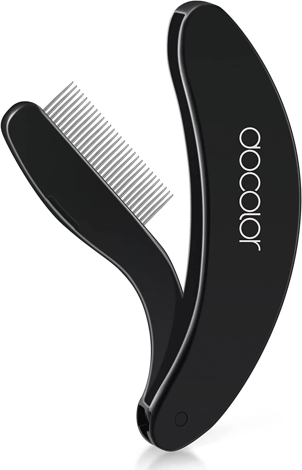 docolor Foldable Eyelash Comb Separator | Metal Comb for Mascara & Brows, Compact & Travel-Friendly