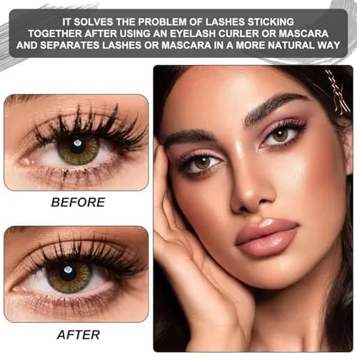 docolor Foldable Eyelash Comb Separator | Metal Comb for Mascara & Brows, Compact & Travel-Friendly thumbnail 5