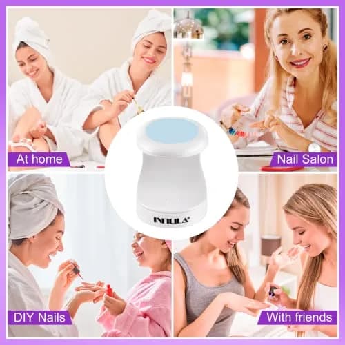 NXJ INFILILA Mini UV Nail Lamp 16W Blue | Portable Single Finger Gel Curing Light thumbnail 6