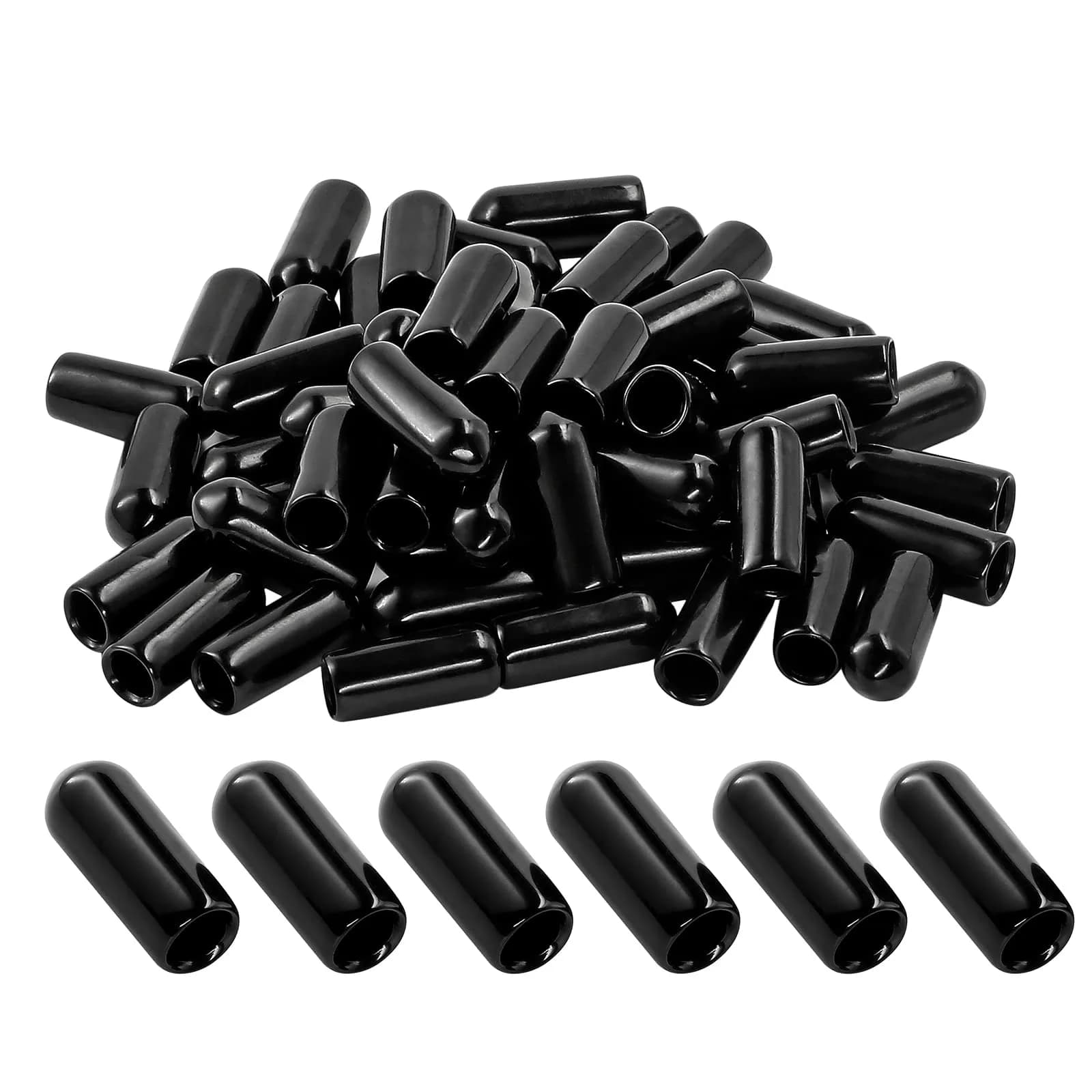 Jamiikury Screw Thread Protectors 5mm | Rubber End Caps for Bolts & Pipes (15mm length) — 5mm