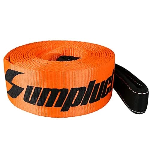 sumpluct Heavy Duty Recovery Tow Strap 3" x 20' (9,072 kg / 20,000 lbs) | Reinforced Loops for Vehicle Recovery thumbnail 1