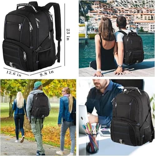 LTINVECK Extra Large 50L Travel Laptop Backpack | TSA Friendly, RFID, Fits 17 Inch Laptops thumbnail 6