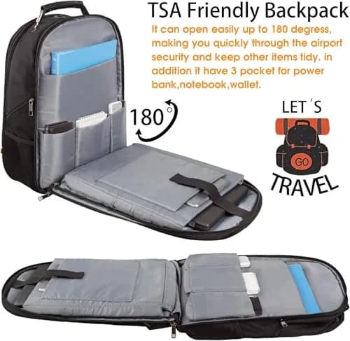 LTINVECK Extra Large 50L Travel Laptop Backpack | TSA Friendly, RFID, Fits 17 Inch Laptops thumbnail 2