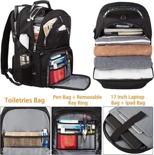 LTINVECK Extra Large 50L Travel Laptop Backpack | TSA Friendly, RFID, Fits 17 Inch Laptops thumbnail 3