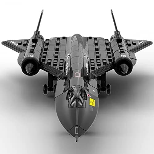 SEMKY Military Series SR-71 Reconnaissance Aircraft Jet Blackbird Air Force Building Block Set 48.3cm (19 inches) | Educational STEM Toy thumbnail 2