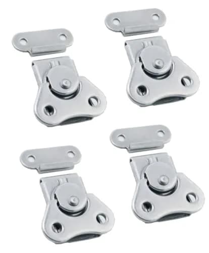 XILEWHZF 304 Stainless Steel Butterfly Twist Latch 48mm x 38mm (1.89" x 1.49") | Heavy Duty 450lbs Tension Cabinet Latch thumbnail 1