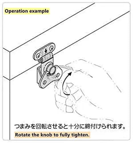 XILEWHZF 304 Stainless Steel Butterfly Twist Latch 48mm x 38mm (1.89" x 1.49") | Heavy Duty 450lbs Tension Cabinet Latch thumbnail 3