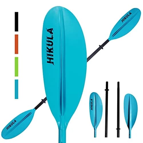HIKULA Kayak Paddle 4 Pieces Aluminum Shaft and PP Blade 220cm | Lightweight & Adjustable for Recreational Kayaking thumbnail 1