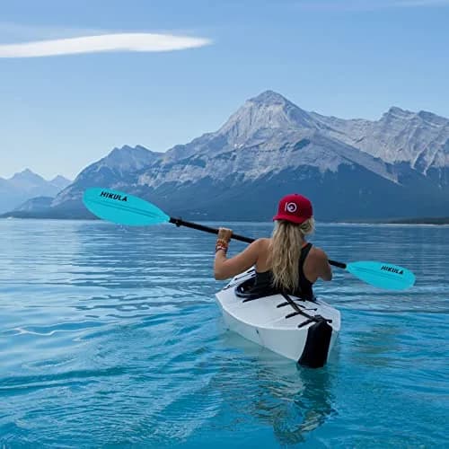 HIKULA Kayak Paddle 4 Pieces Aluminum Shaft and PP Blade 220cm | Lightweight & Adjustable for Recreational Kayaking thumbnail 5