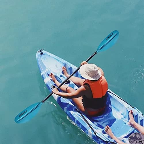 HIKULA Kayak Paddle 4 Pieces Aluminum Shaft and PP Blade 220cm | Lightweight & Adjustable for Recreational Kayaking thumbnail 7