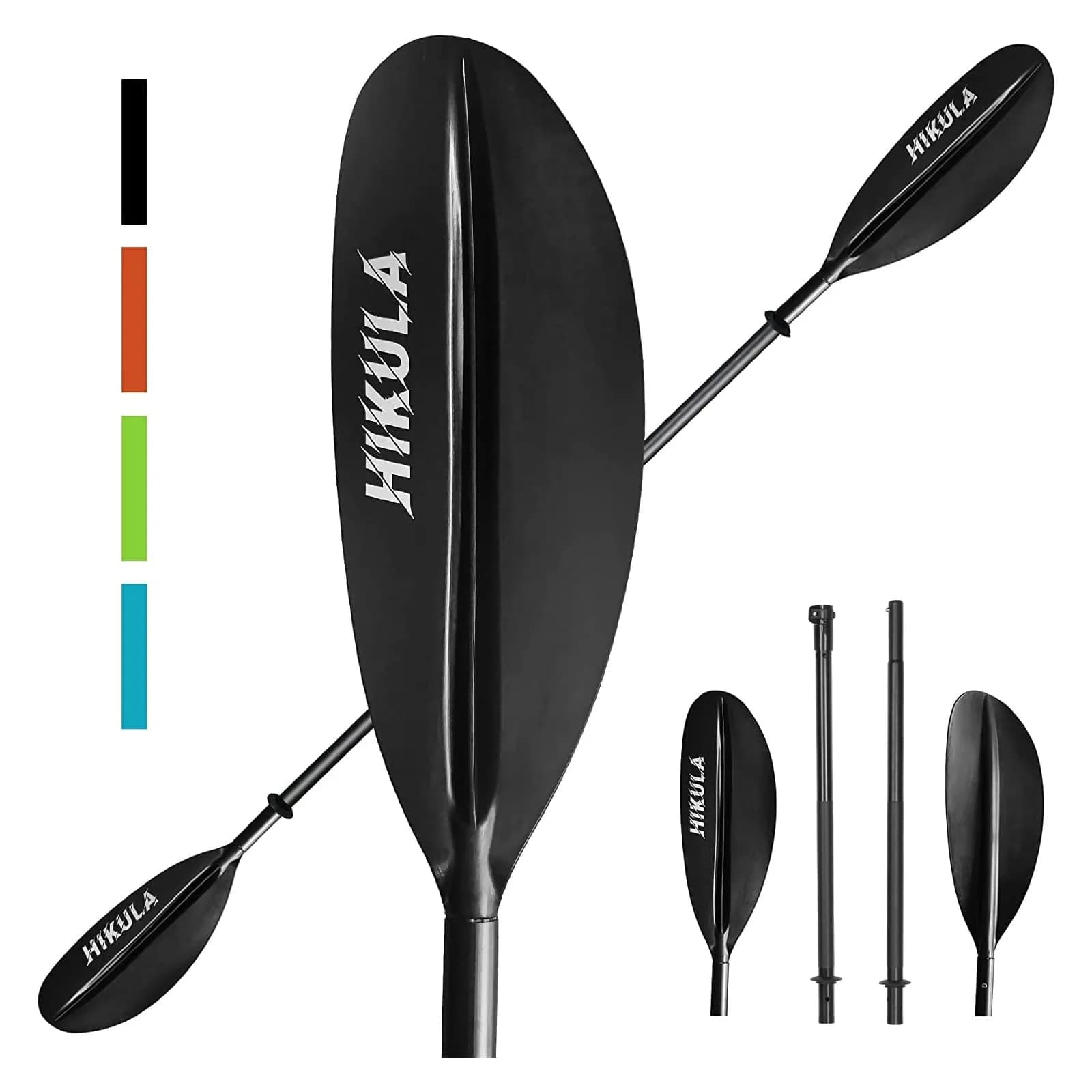 HIKULA Kayak Paddle 4 Pieces Aluminum Shaft and PP Blade 230cm | Lightweight & Adjustable for Water Sports