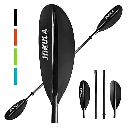 HIKULA Kayak Paddle 4 Pieces Aluminum Shaft and PP Blade 230cm | Lightweight & Adjustable for Water Sports thumbnail 1