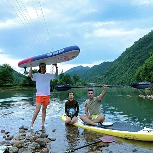 HIKULA Kayak Paddle 4 Pieces Aluminum Shaft and PP Blade 230cm | Lightweight & Adjustable for Water Sports thumbnail 7