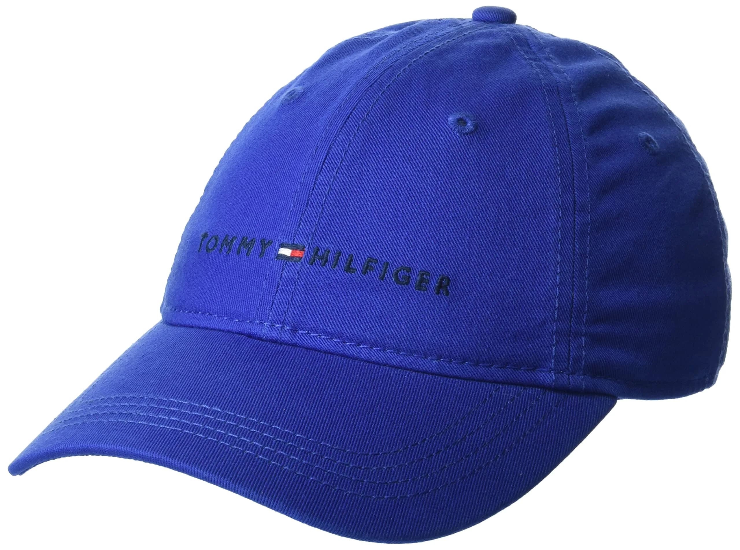 Tommy Hilfiger Men's Logo Dad Baseball Cap - Classic Navy, 100% Cotton, Adjustable Fit - main product image