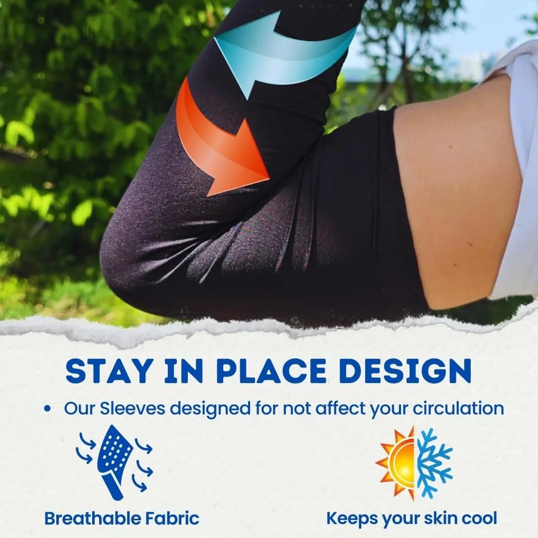 FOOTINSOLE.COM SunDefender Cooling Arm Sleeves with UPF 50+ Protection, 39cm (15 Inch) Length, 5 Pairs | Breathable & Moisture-Wicking for Sports - view 4
