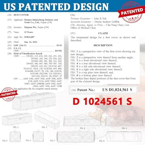 AMOIGEE Padded Dust Cover for Cricut Maker 4/3 & Explore 4/3/Air 2 w/Handle | Protects Machines from Dust & Scratches thumbnail 7