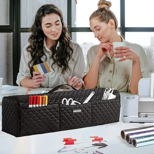 AMOIGEE Padded Dust Cover for Cricut Maker 4/3 & Explore 4/3/Air 2 | 53.3 cm (21") x 16.5 cm (6.5") x 16.5 cm (6.5") thumbnail 6