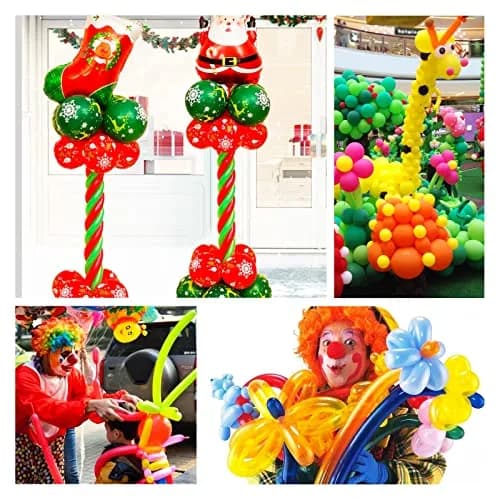 ASIYUHY Orange 260 Long Balloons 100 Pack | Latex Twisting Animal Balloons for Parties thumbnail 9