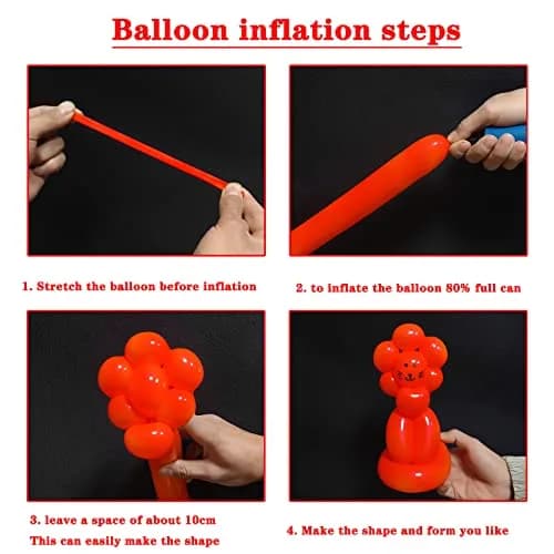 ASIUHY Red 260 Long Balloons 100 Pack | Durable Latex Twisting Animal Balloons for Parties thumbnail 5