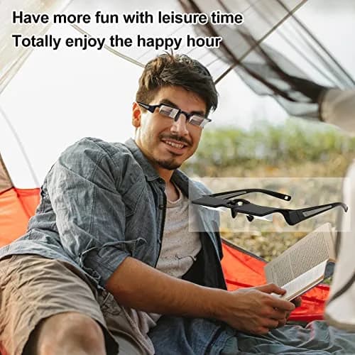 okcsc New Upgraded Reading Glasses Lying Down Bed Light | 90°Angle Prism for Neck Relief (120 chars) thumbnail 3