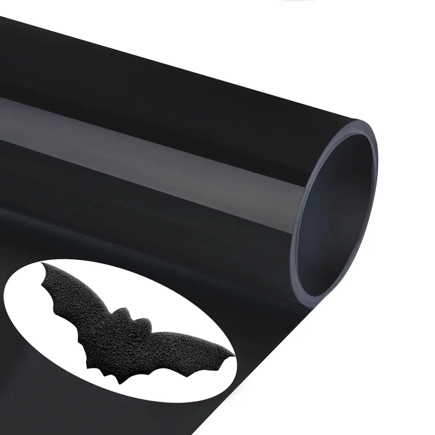 TransWonder Black 3D Puff Heat Transfer Vinyl 30cm x 1.8m (12"x6') | Creates Raised Designs for T-Shirts & Apparel