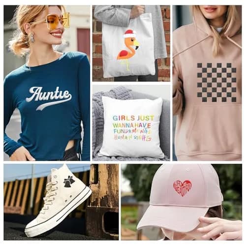 TransWonder 8-Sheet 3D Puff Heat Transfer Vinyl Bundle 30.48x25.4cm (12x10") | Easy Cut & Weed HTV for T-Shirts thumbnail 6