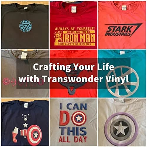 TransWonder 8-Sheet 3D Puff Heat Transfer Vinyl Bundle 30.48x25.4cm (12x10") | Easy Cut & Weed HTV for T-Shirts thumbnail 8