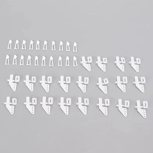 Dilwe Control Horns and Clevis Kit, 20 Sets KT Rudder Angle 4 Hole Control Horns RC Airplane Wing Aircraft Upgrade Spare Part thumbnail 9
