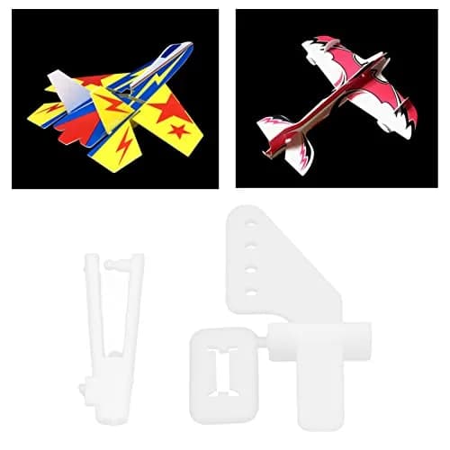 Dilwe Control Horns and Clevis Kit, 20 Sets KT Rudder Angle 4 Hole Control Horns RC Airplane Wing Aircraft Upgrade Spare Part thumbnail 3