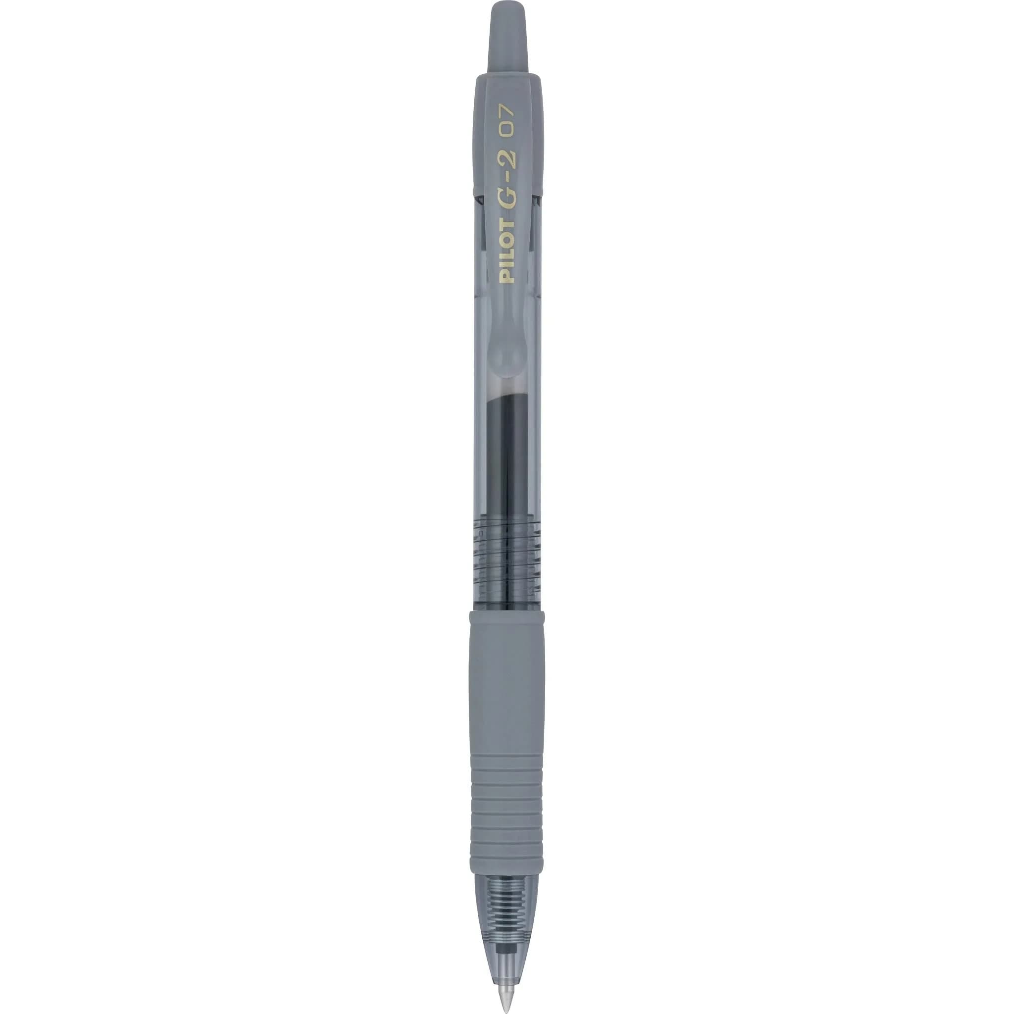 PILOT G2 Retractable Gel Pens, 0.7mm Fine Point, Gray Ink, 12-Pack | Smooth Writing for Office & Students - view 5