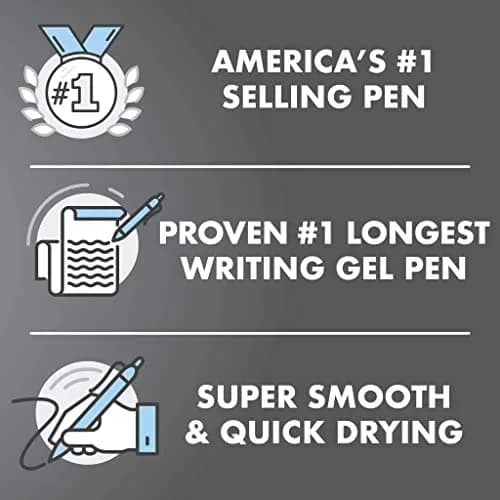 PILOT G2 Retractable Gel Pens, 0.7mm Fine Point, Gray Ink, 12-Pack | Smooth Writing for Office & Students thumbnail 3