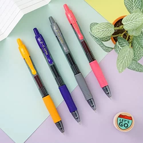 PILOT G2 Premium Gel Roller Pens, Iris Blue Ink, Fine Point 0.7mm, Pack of 12 | Longest Writing Gel Ink Pen thumbnail 5