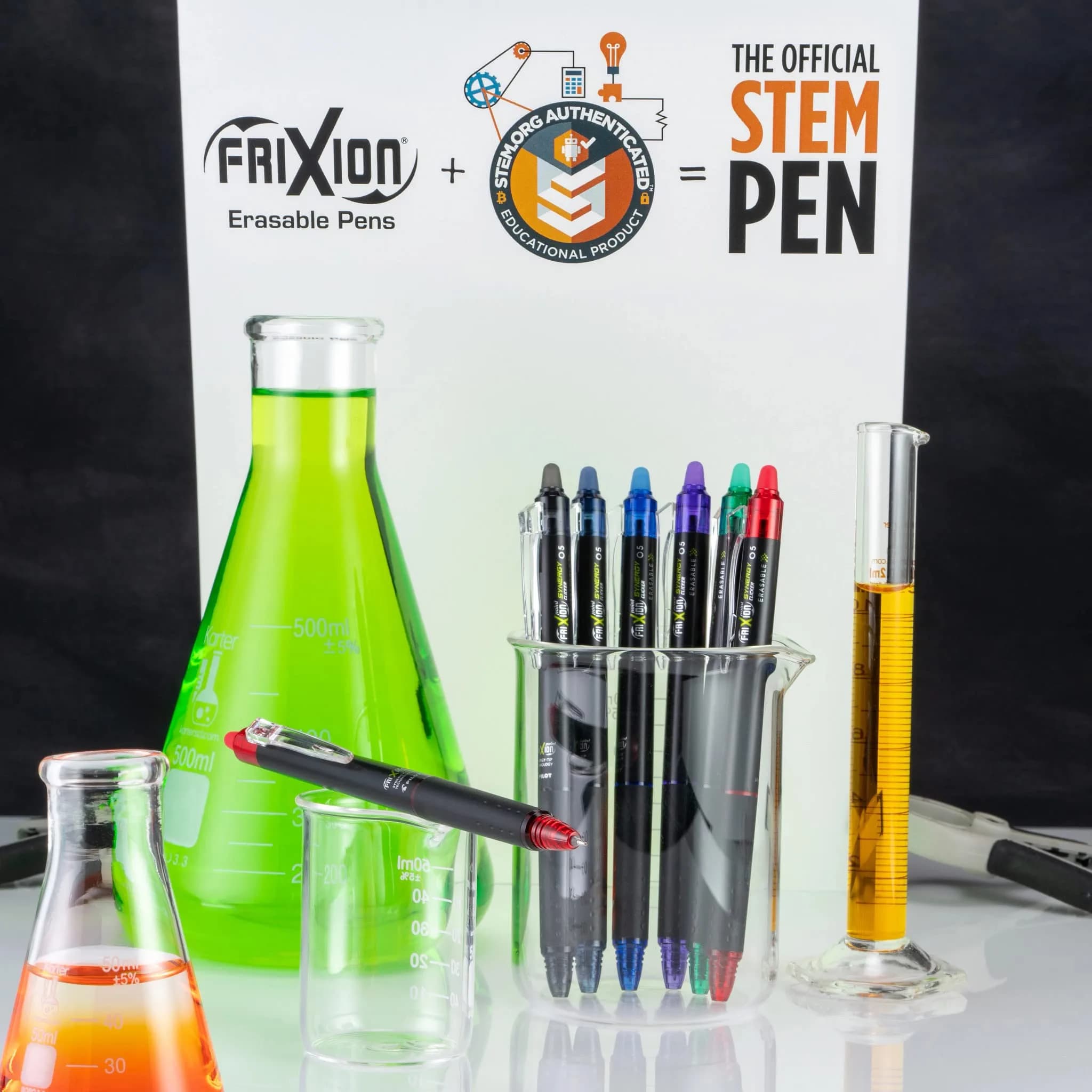 PILOT FriXion Synergy Clicker Erasable Pens 0.5mm 7-Pack Assorted Colors | Smooth Ink Flow - view 8