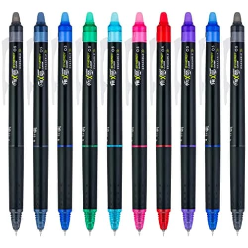 PILOT FriXion Synergy Clicker Erasable Pens 0.5mm Extra Fine Point, 10 Assorted Colors | Smooth Ink Flow thumbnail 2