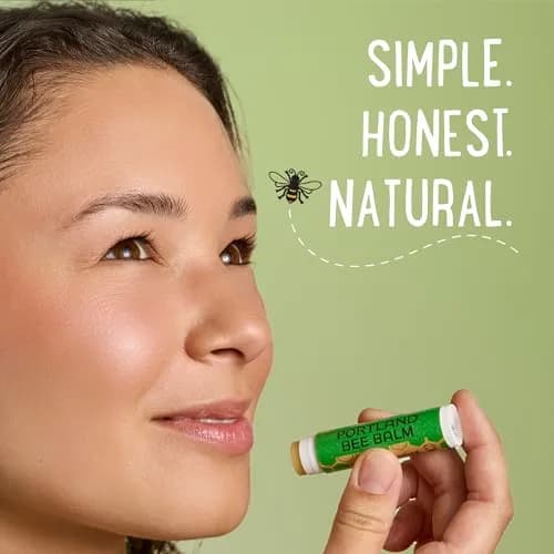 Portland Bee Balm All Natural Handmade Beeswax Lip Balm with Organic Coconut and Olive Oil (Oregon Mint) - 9 Count | Natural Lip Balm, Cruelty Free, Plastic Neutral thumbnail 7