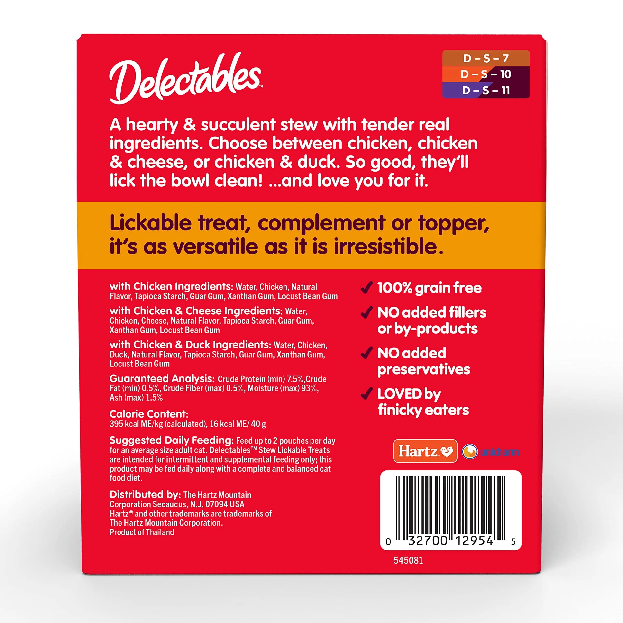 Delectables Non-Seafood Stew Lickable Wet Cat Treats Variety Pack 1.4oz (12 Pouches) | Entangled Meat & Sauce for Complete Licking - view 8