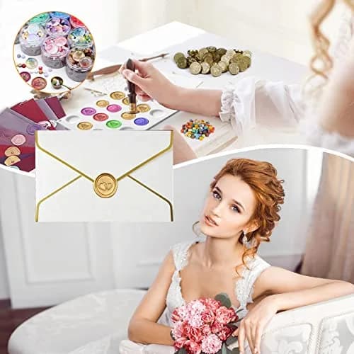 CANIPHA Silicone Wax Seal Mat Pad with 24 Cavities & 50 Adhesive Dots | 29.5 cm x 18.8 cm (11.6" x 6.7") thumbnail 6