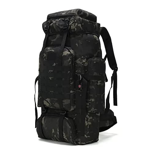 W WINTMING 70L Hiking Backpack for Men | Water-Resistant 900D Oxford Tactical Rucksack with Molle System thumbnail 1