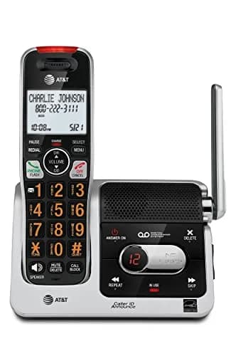AT&T BL102 DECT 6.0 Cordless Phone with Answering Machine & Call Blocking | 1 Handset - main product image