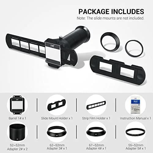 Kiorafoto JJC ES-2 Film Digitizing Adapter Set Kit | Converts 35mm Negatives & Slides to Digital Files thumbnail 2