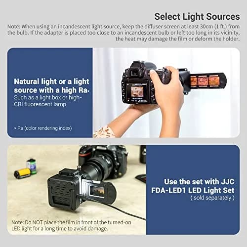 Kiorafoto JJC ES-2 Film Digitizing Adapter Set Kit | Converts 35mm Negatives & Slides to Digital Files thumbnail 4
